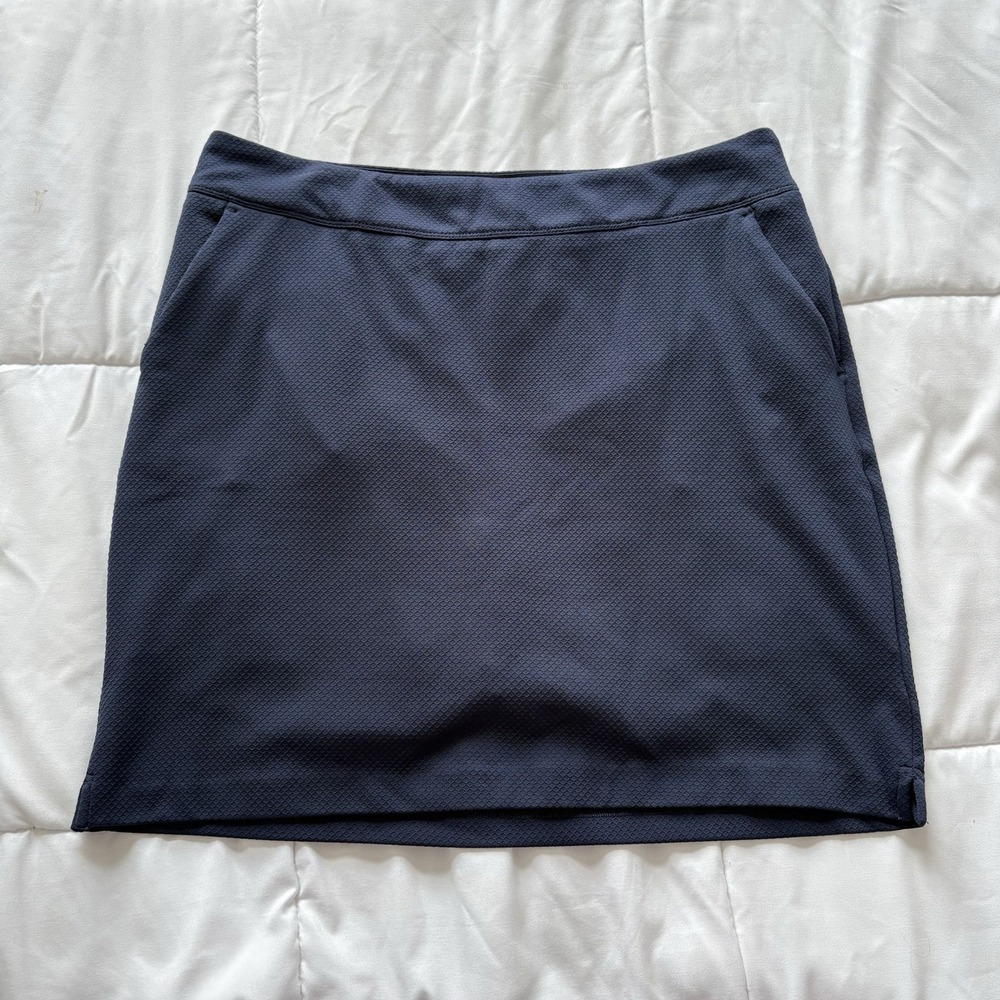 Greg Norman Skort Skirt Womens Large‎ Blue Pockets Activewear Golf Tennis Preppy